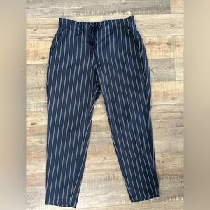 Athleta Navy Striped Women's Trousers